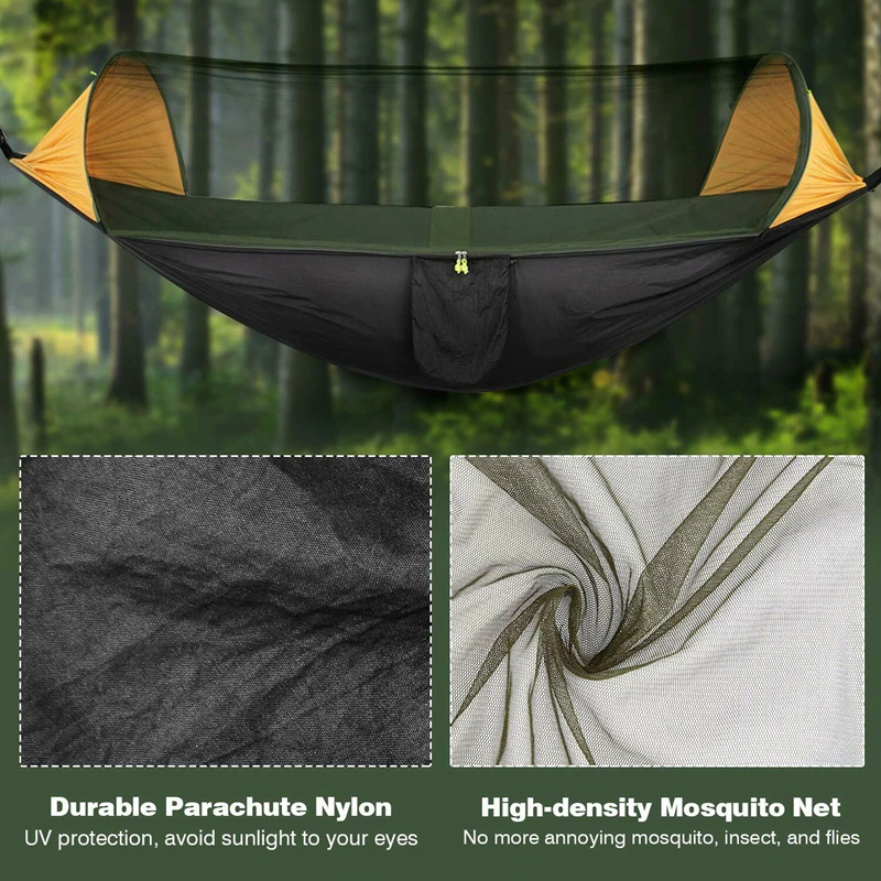Cheap Goat Tents Ultralight Hanging Tree Tent with Mosquito Net For Camping 2 Person Waterproof Portable Hammocks Outdoor Hiking 4 Season Tentage   